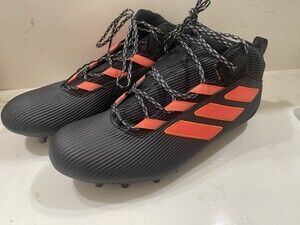 Miami Hurricanes adidas Freak Football Cleat Men's Black/Orange New Without Box